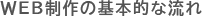 WEB制作の基本的な流れ